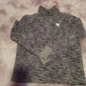 Kids 13-14 fleece, gray, Abercrombie kids